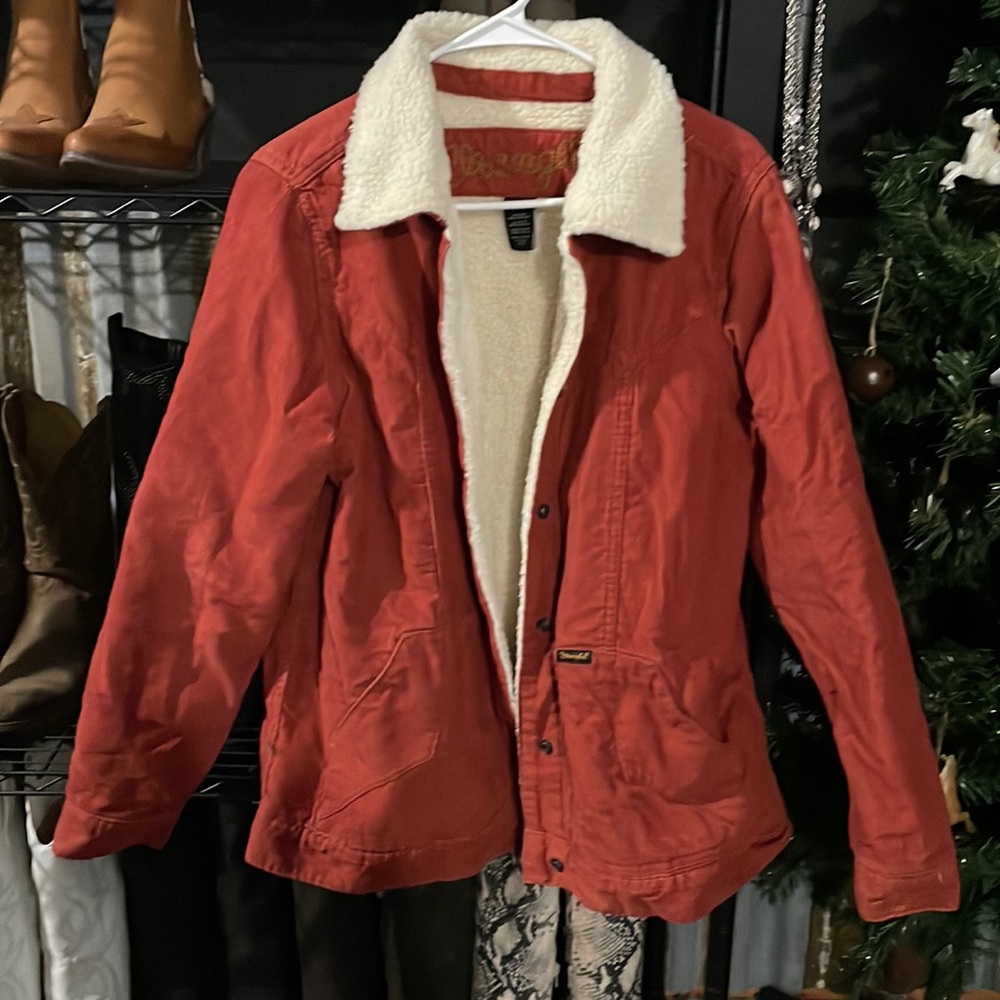 Wrangler Sherpa Lined Barn Jacket Womens Medium